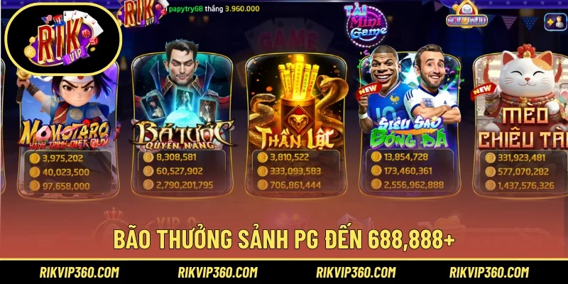 Bão thưởng sảnh PG