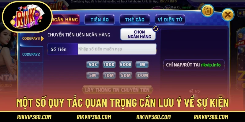 Một số quy tắc quan trọng cần lưu ý về sự kiện